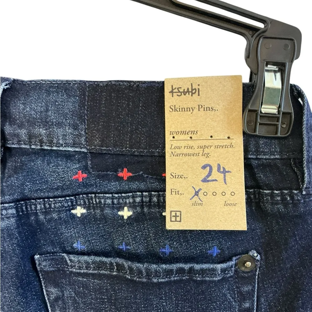 Ksubi Blue Skinny Jeans with Tapered Fit and Contrast Stitching - Image 3