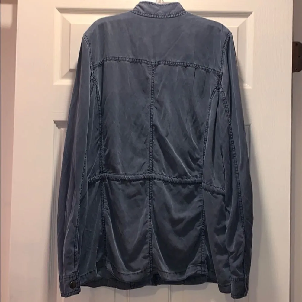 Hinge Slate Blue Utility Anorak Jacket - Image 3