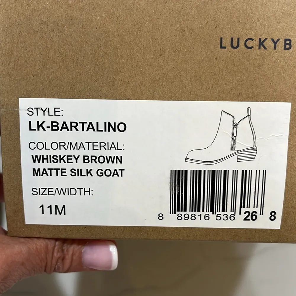 Lucky Brand “LK-BARTALINO” brown leather booties - Image 8