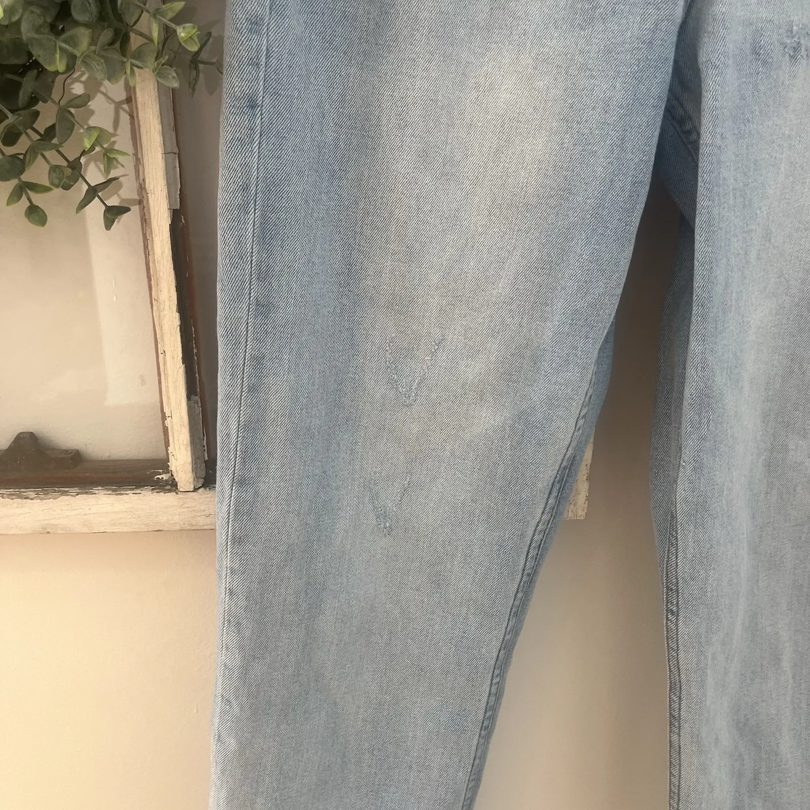 DEAR JOHN 90s Straight Leg Denim Jeans CALABASAS Light Wash Stretch Size 26 - Image 6