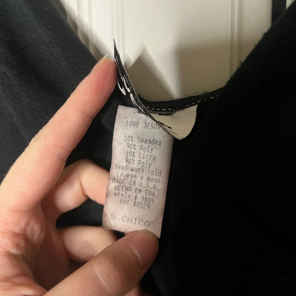 Vintage 90’s Black Sheer Slip Dress - Image 7