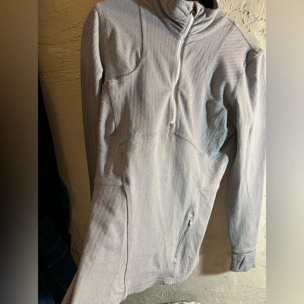 Lululemon Athletica Long Sleeve 1/4 zip pullover herringbone activewear 8 - Image 7