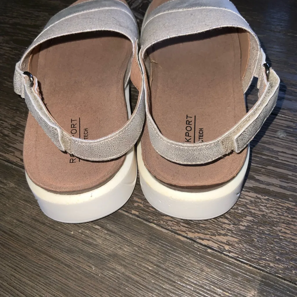 Rockport Women's Kyra W Sling Sandal ~ Size 8 ~ Platinum Silver - Image 5