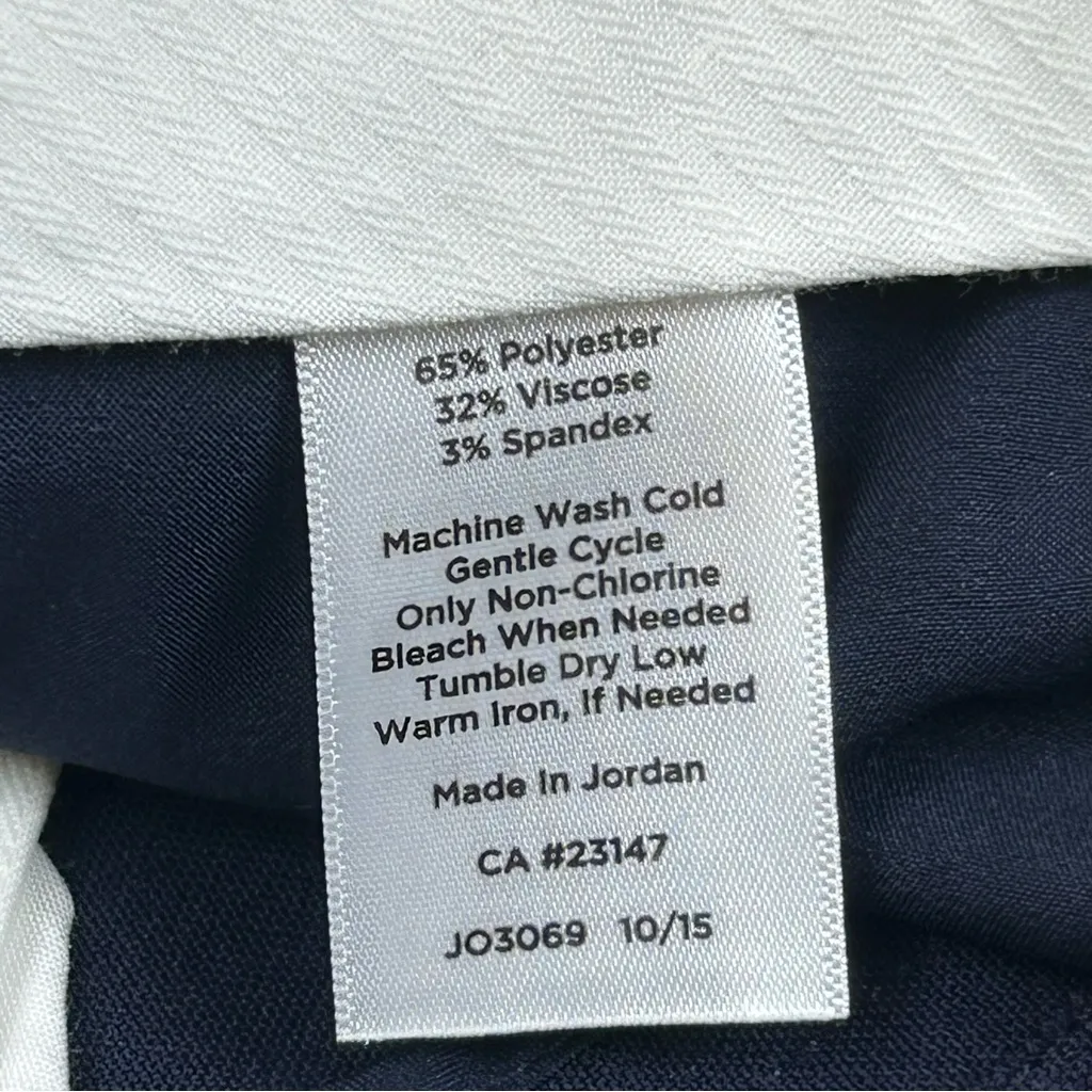 Talbots Windsor Dress Pants Navy Blue NWT - Size 16 - Image 9