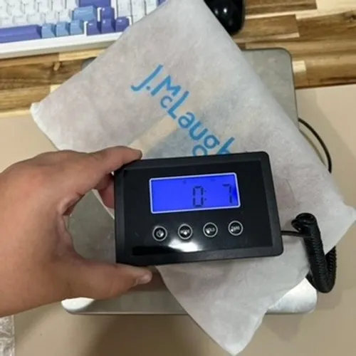 J Mclaughlin‎ Sienna Clutch Leather NWOT Natural Brown Hand Bag Folded Event - Image 13