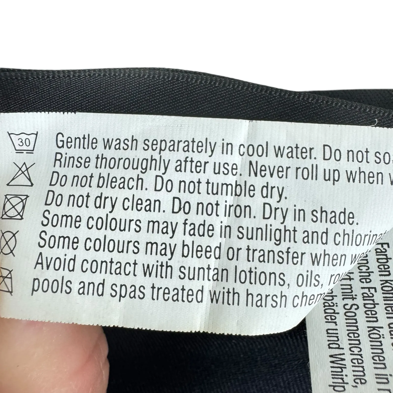 Seafolly Australia Collective Twist Band Hipster Nylon Black Swim Bikini Size 12 - Image 7