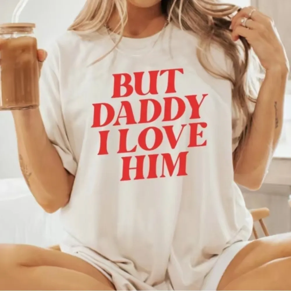 Taylor Swift But Daddy I Love Him Beige Size XL Unisex - Image 5
