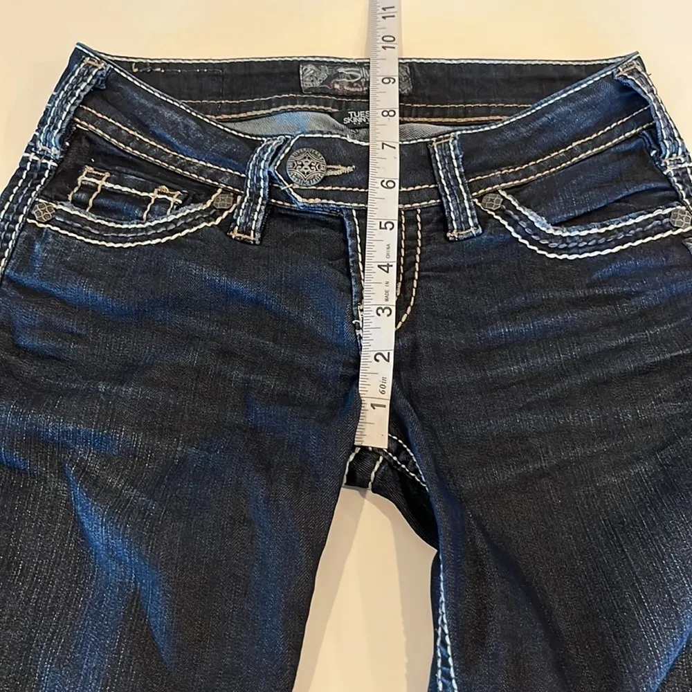 Silver Jeans Tuesday Skinny Crop Low Rise Size 25 - Image 5