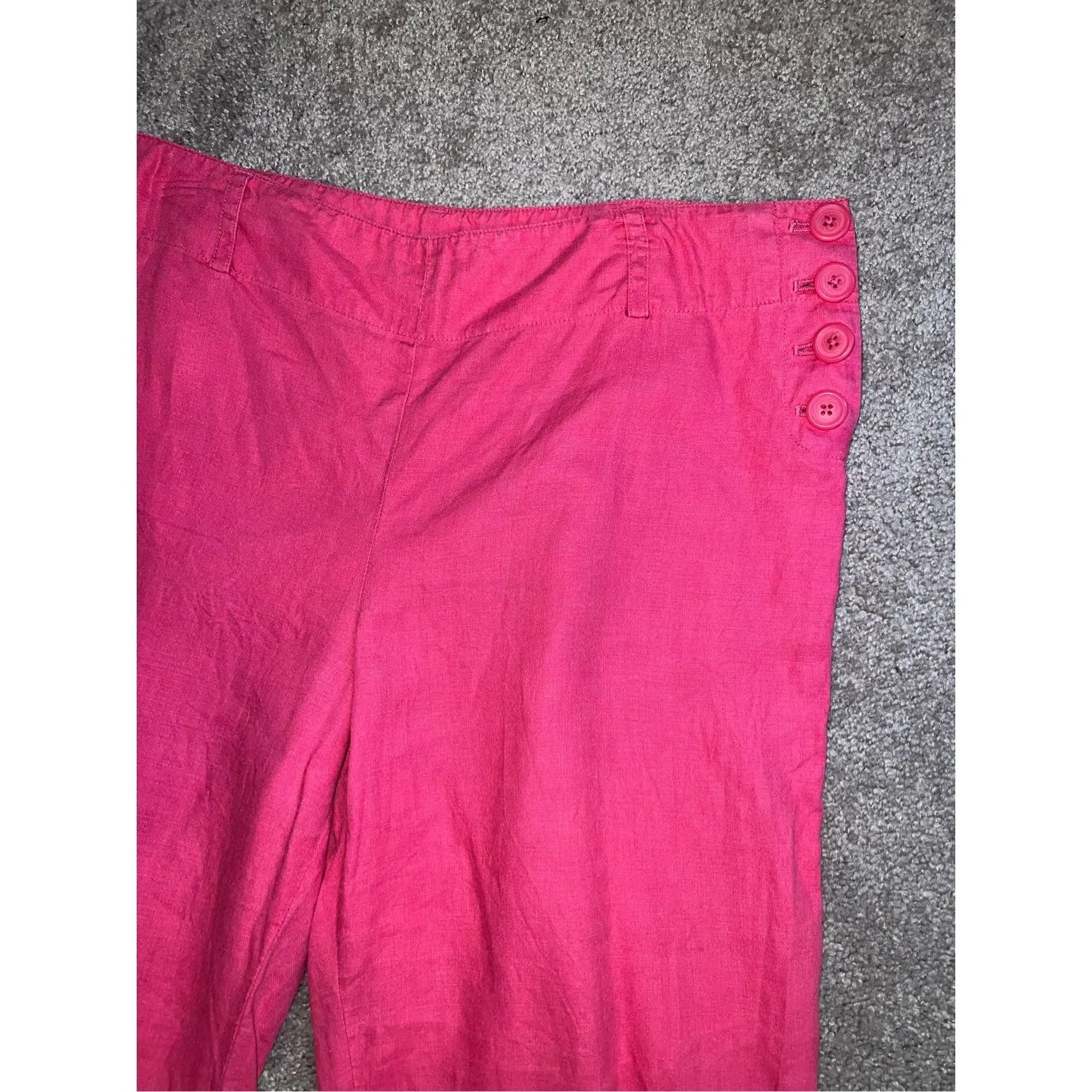 100% Linen Women’s Trousers Pants Lounge Beach 10 - Image 3