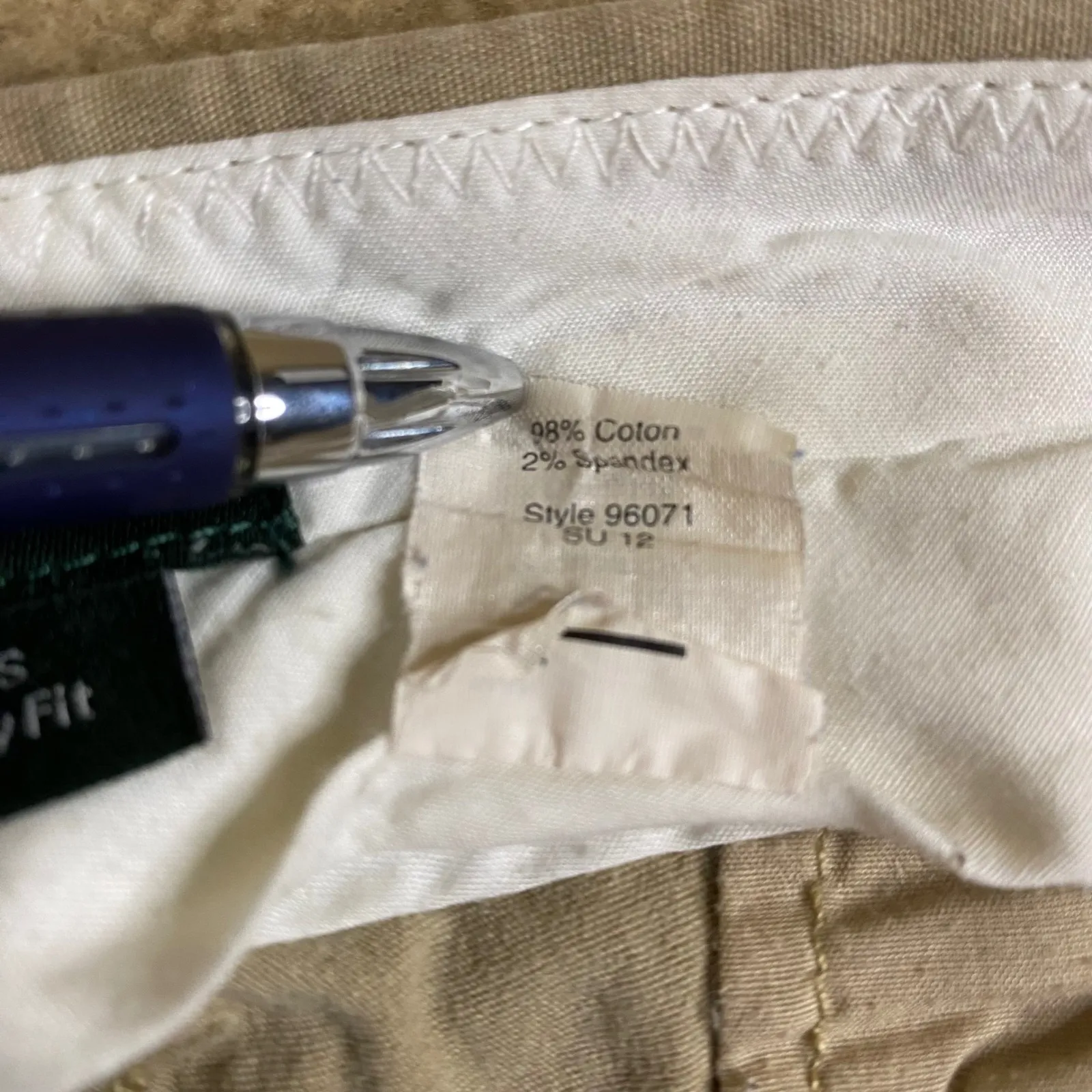 J Crew City Fit Stretch Beige Tan Wide Leg Pants Womens Size 8S Casual *FLAW - Image 8