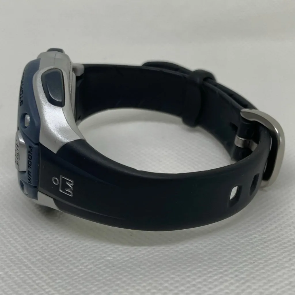 Timex Ironman Triathlon women digital watch 34mm quartz 30 lap blue silver case - Image 3