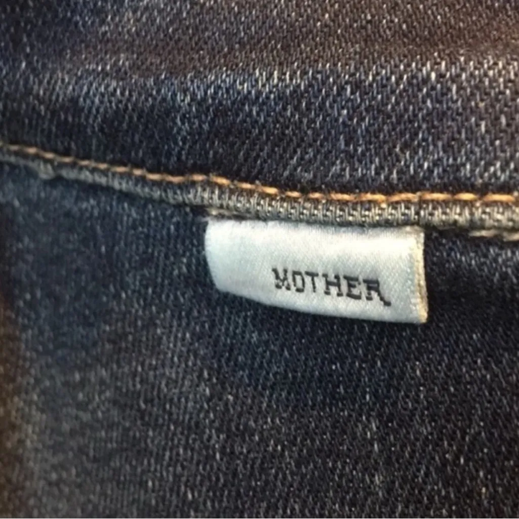 Mother flare denim overalls swooner size 29 Blue - Image 13