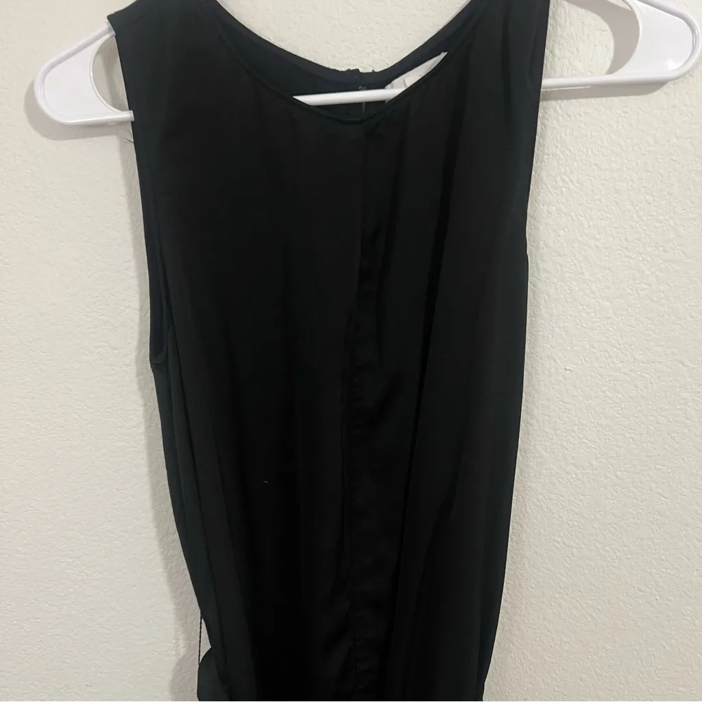 Velvet By Graham Spencer Anthropologie Black Ivy Satin Jumpsuit - Image 6