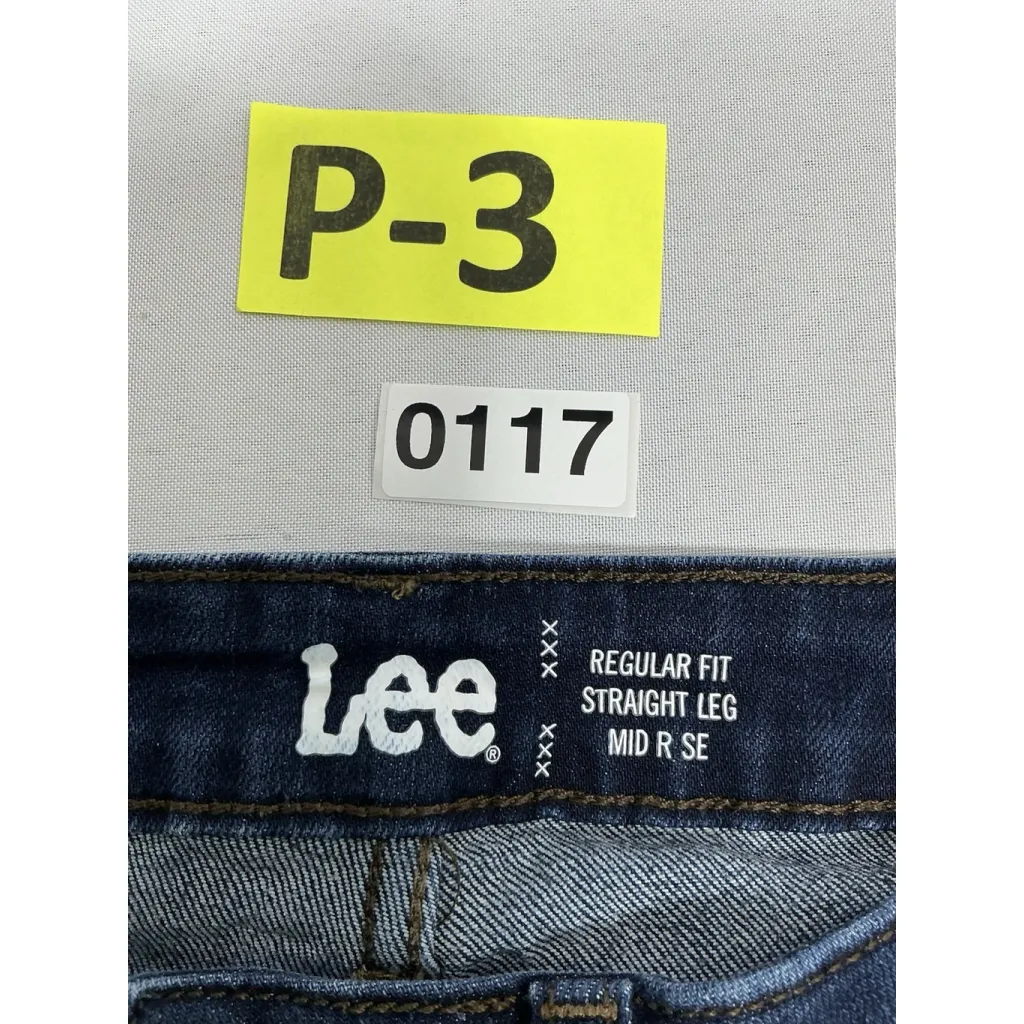 Womans Excellent Condition Lee Regular Fit Straight Leg Blue Jeans 6 M 00117/P-3 - Image 3