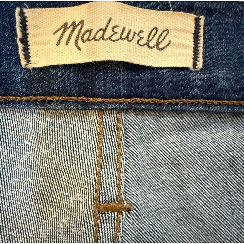 Madewell 10" High-Rise Raw Hem Button Fly Skinny jeans Style# J7914 size… - Image 8