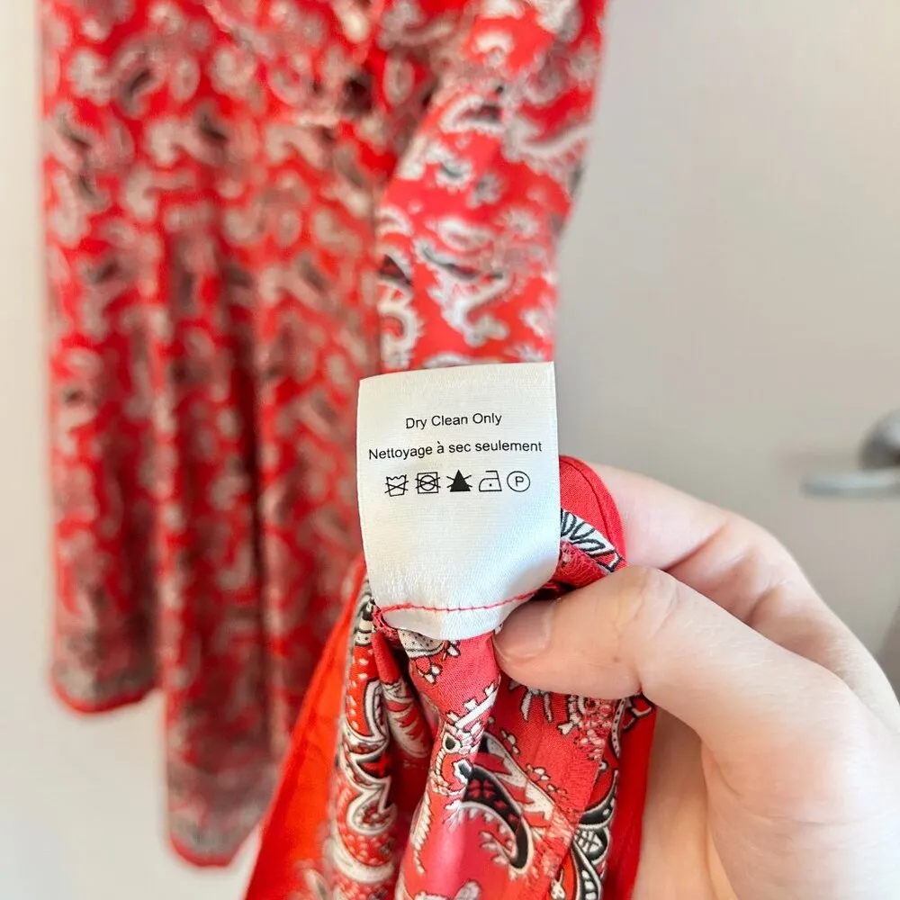 Veronica Beard Willamette Silk Button Down Paisley Belted Midi Dress 10 LIKE NEW - Image 10