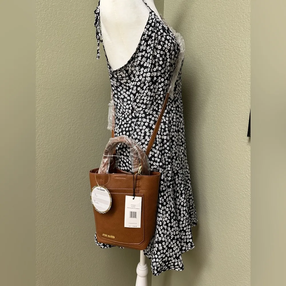 Steve Madden brown leather crossbody purse - Image 2