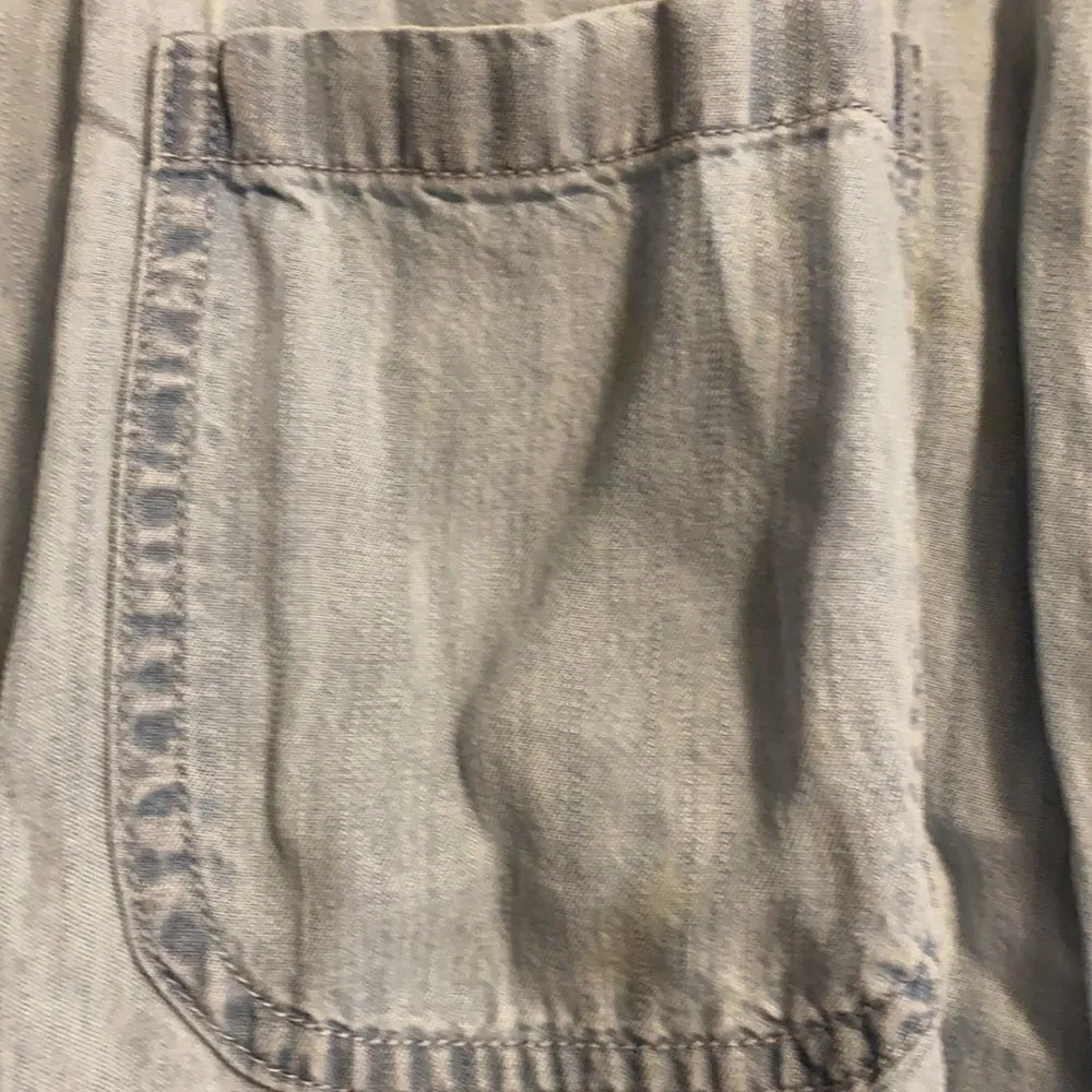 Rails Denim & Plaid Button Down Sleeveless Top - Image 3