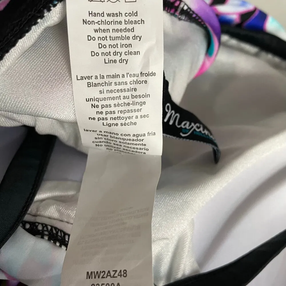 Maxine of Hollywood Mums The Word High Neck Ruffle Tankini Top Floral 18W 18 New - Image 14