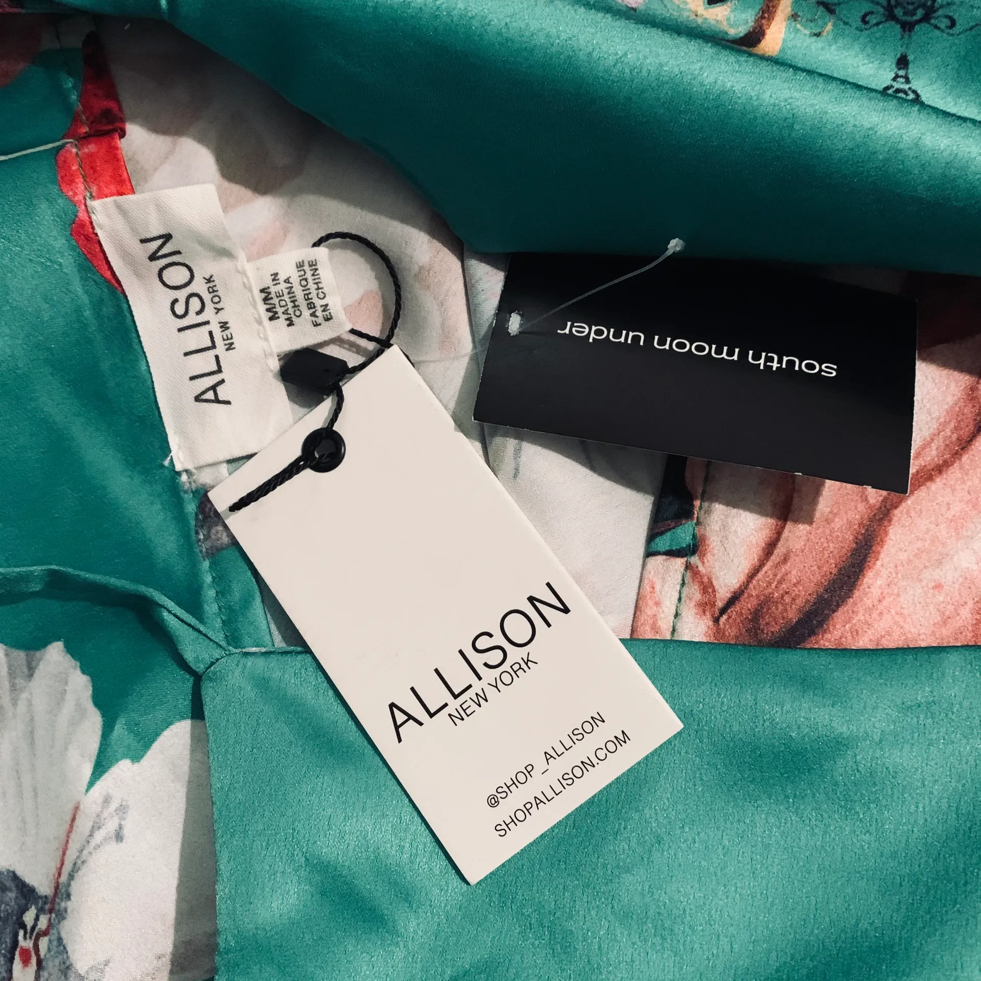 Floral Silk Dress - Image 9