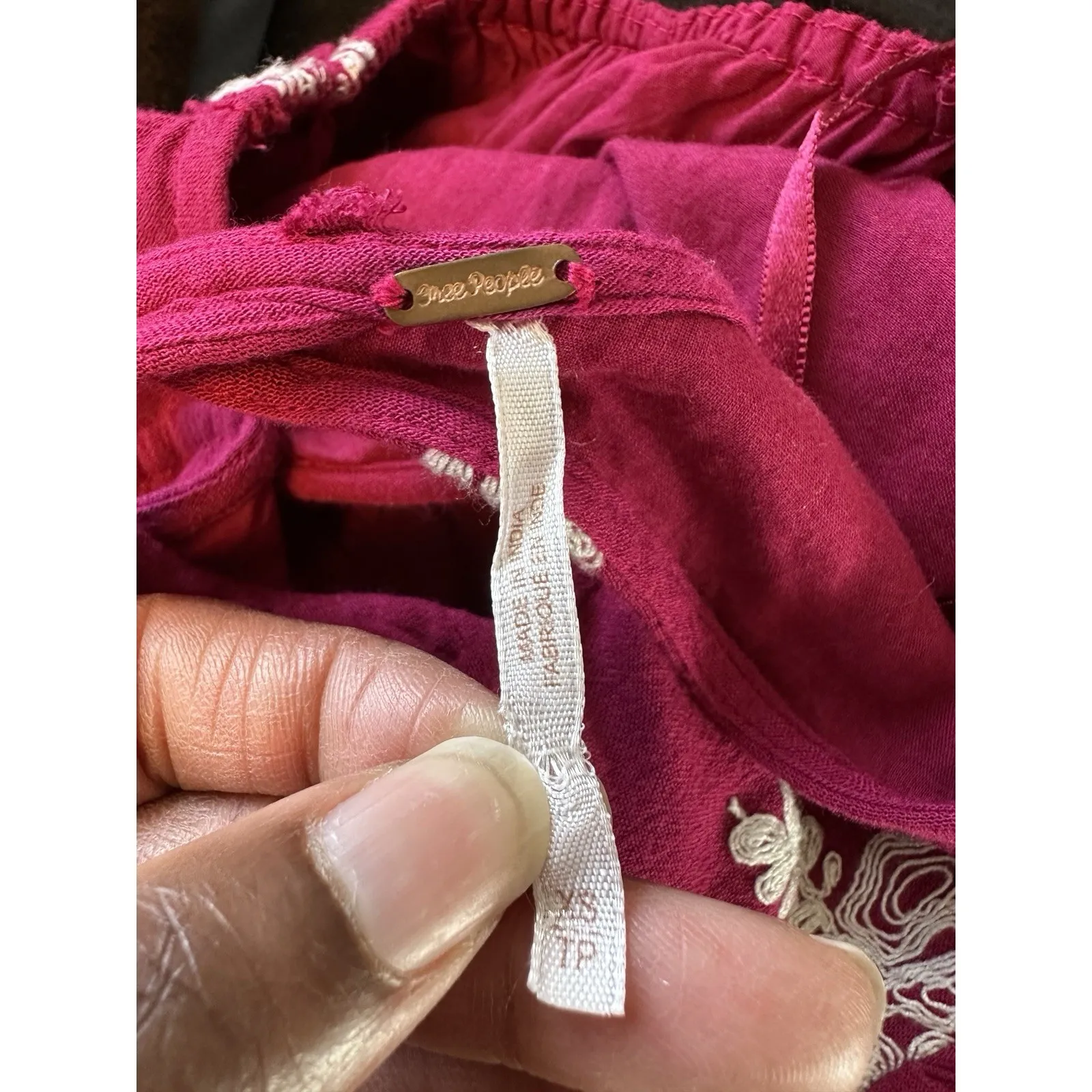 Free‎ People | Austin Emma Embroidered Floral Boho Mini Dress Size XSmall - Image 5