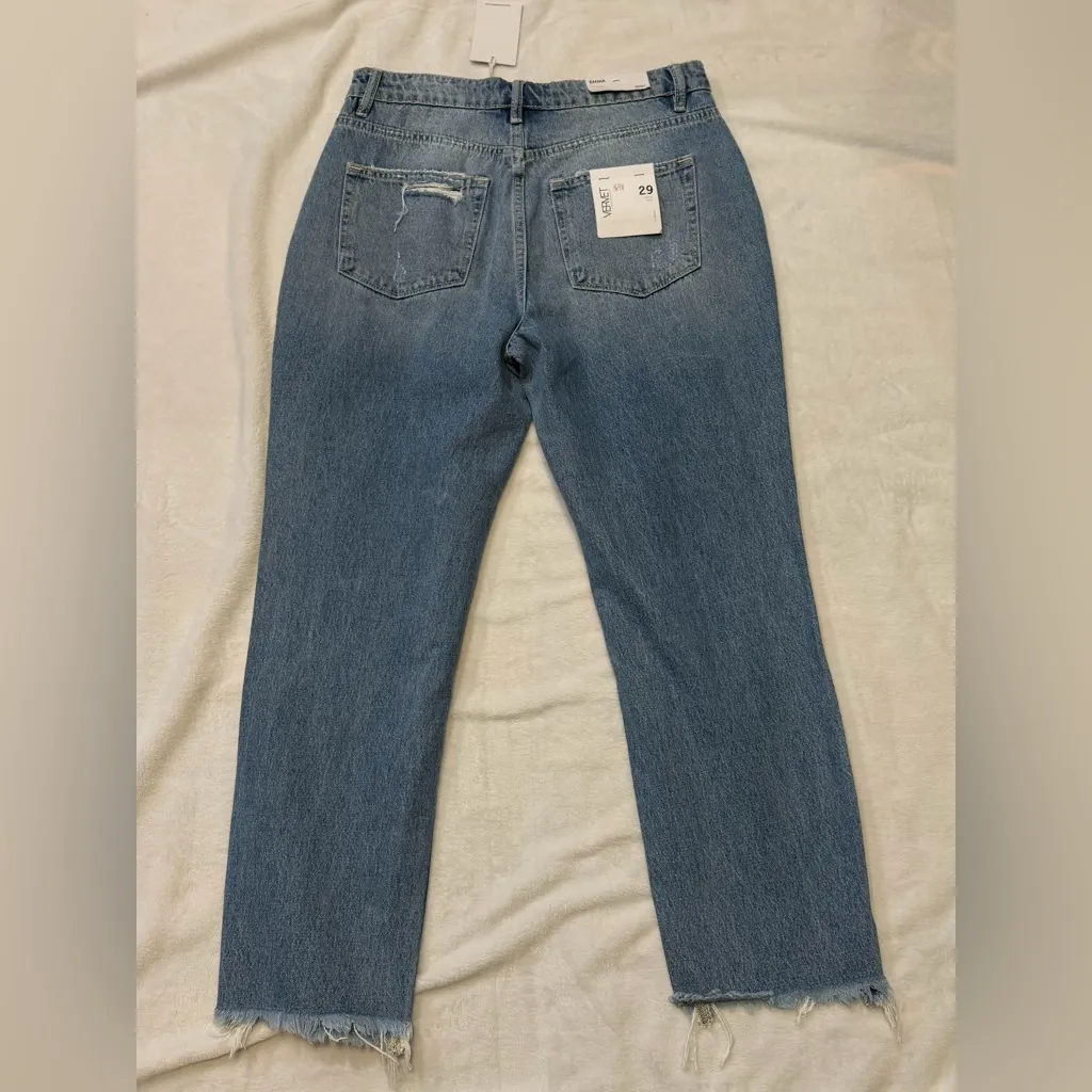VERVET | Emma Mid Rise Crop Mom Straight Leg Jeans Size 29 NWT - Image 5