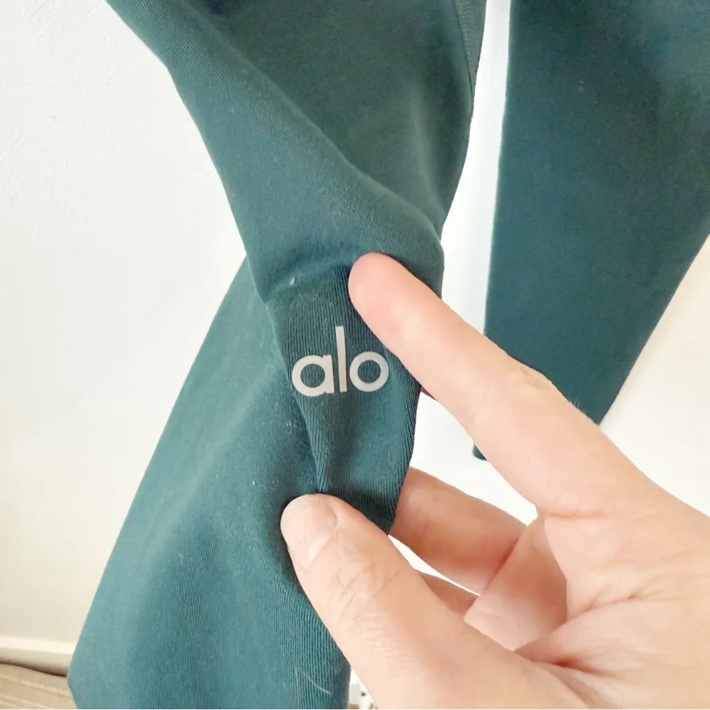 Alo Yoga Teal High Rise Leggings Sz S - Image 5
