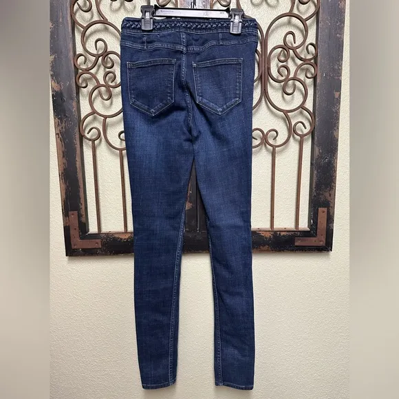 Abercrombie & Fitch dark wash high rise skinny jeans - Image 2