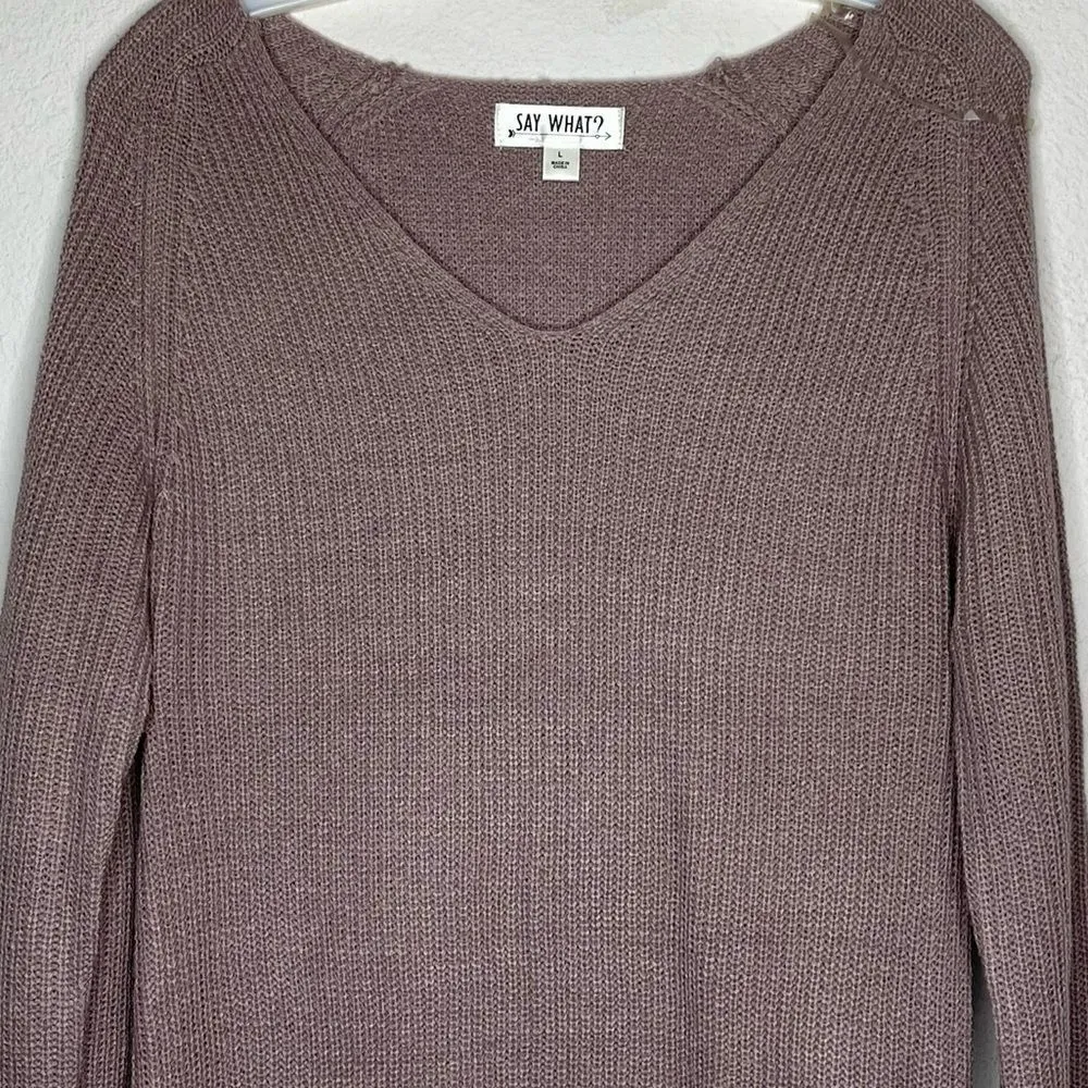 Say What? Sweater Dress - Image 4