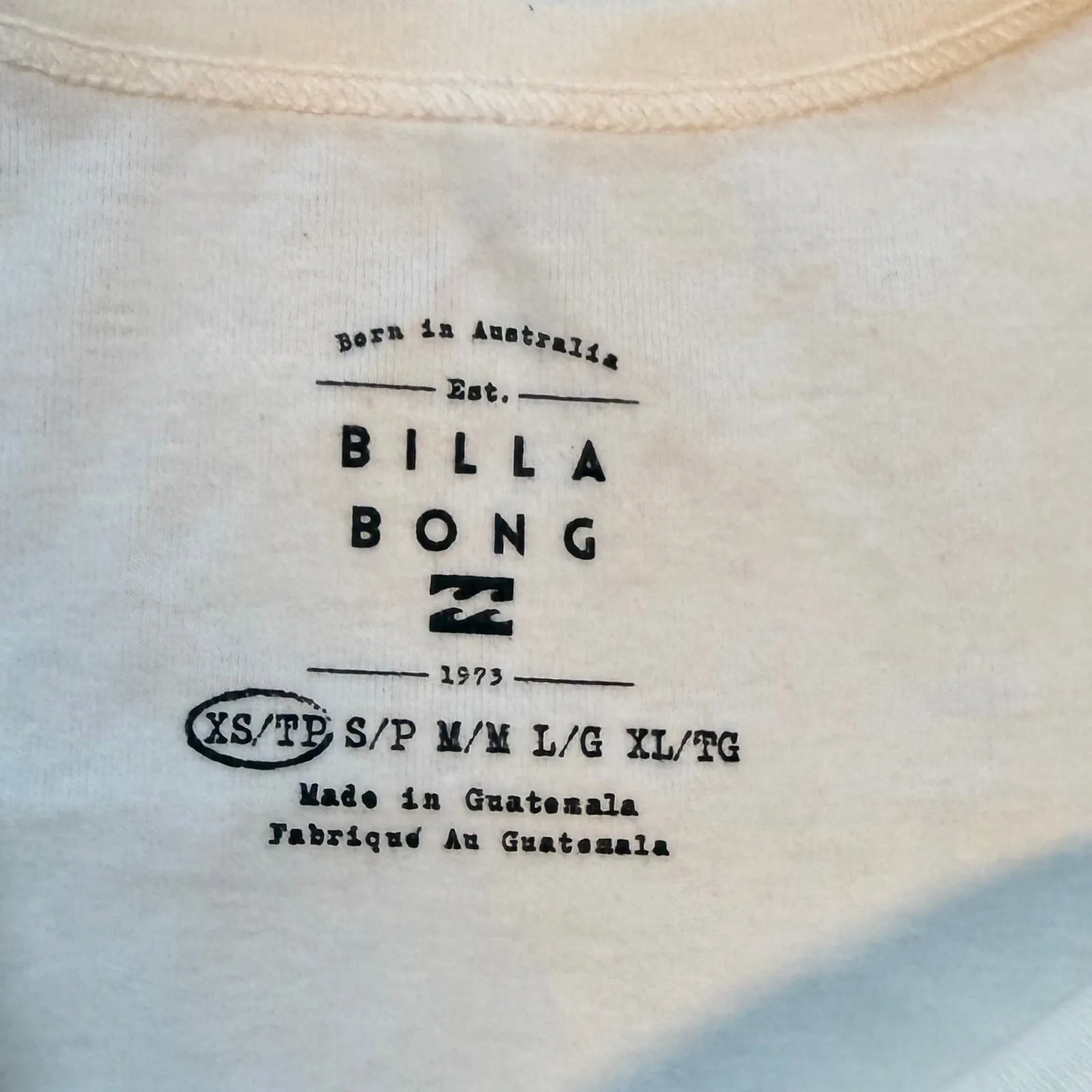 Billabong Womens XS Ray of Sunshine Crop Tank Top Cotton Surfer Beach Indie Vaca - Image 6