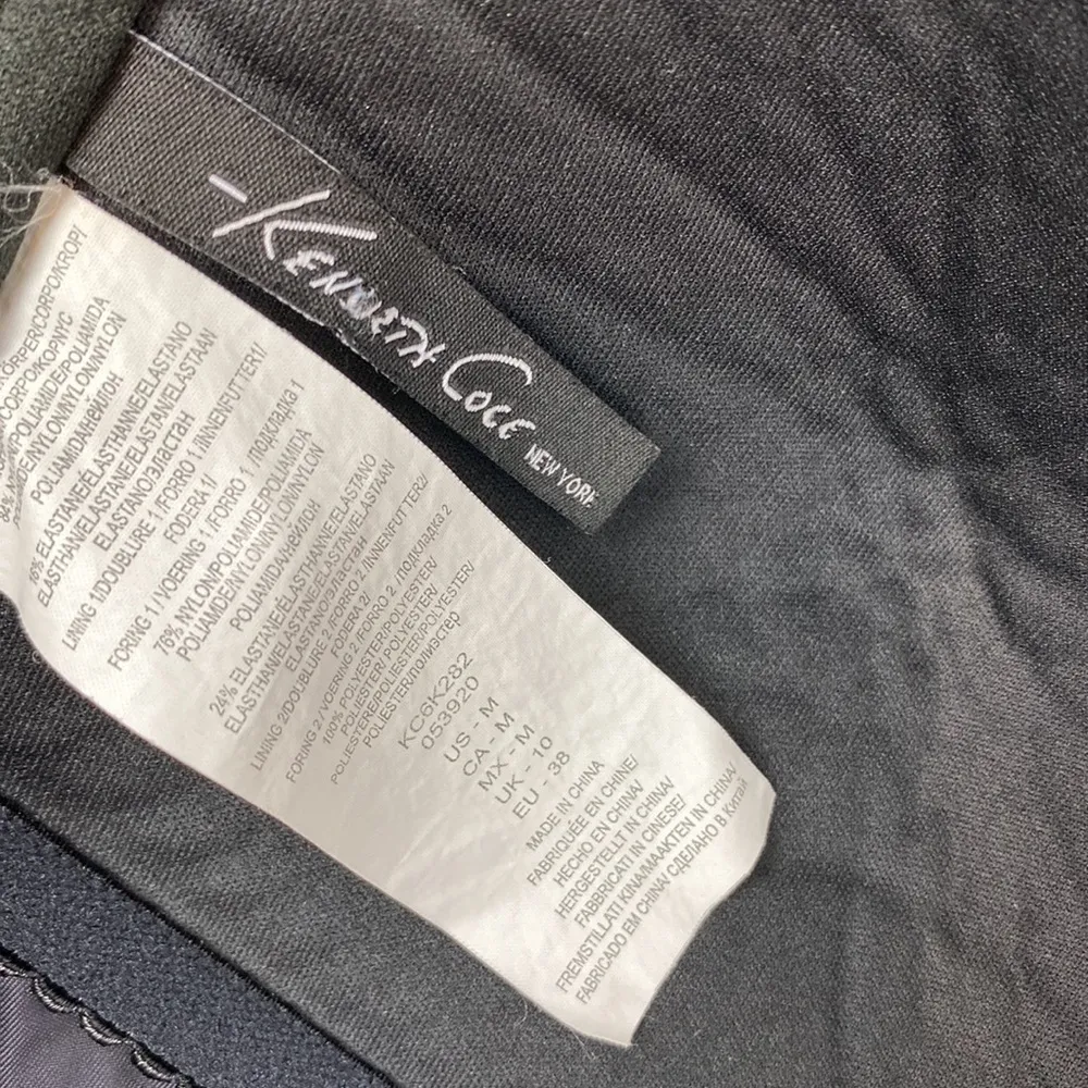 Kenneth Cole Black Embellished Mandala Print Tankini Swim Bikini Top M - Image 8