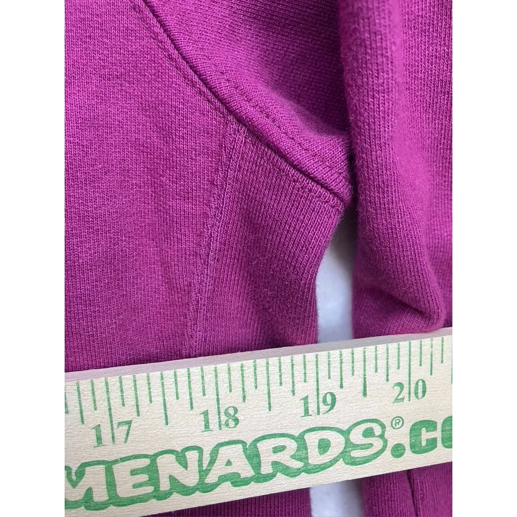 American Giant Womens Full Zip Sweatshirt Jacket Berry Size S Made in USA Purple - Image 5