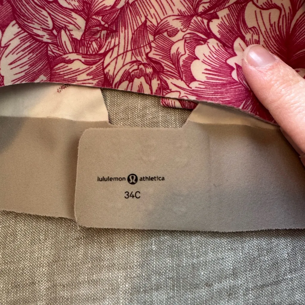 Lululemon Enlite Floral Bloom White Star Ruby Bra - Image 6
