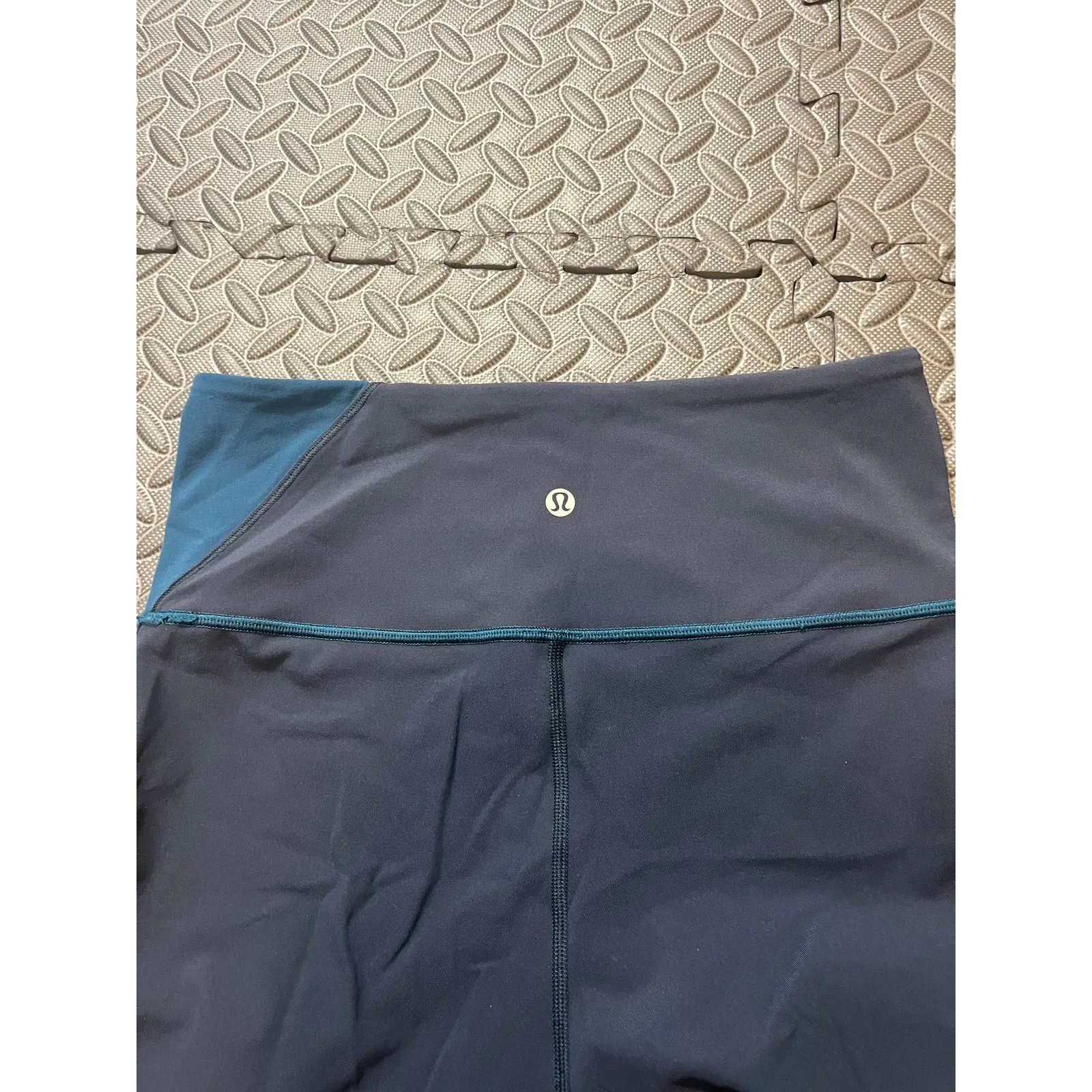 Women’s Lululemon Wunder Under HR 7/8 Tight‎ *SE Nile Blue/Nocturnal Teal Size 8 - Image 5