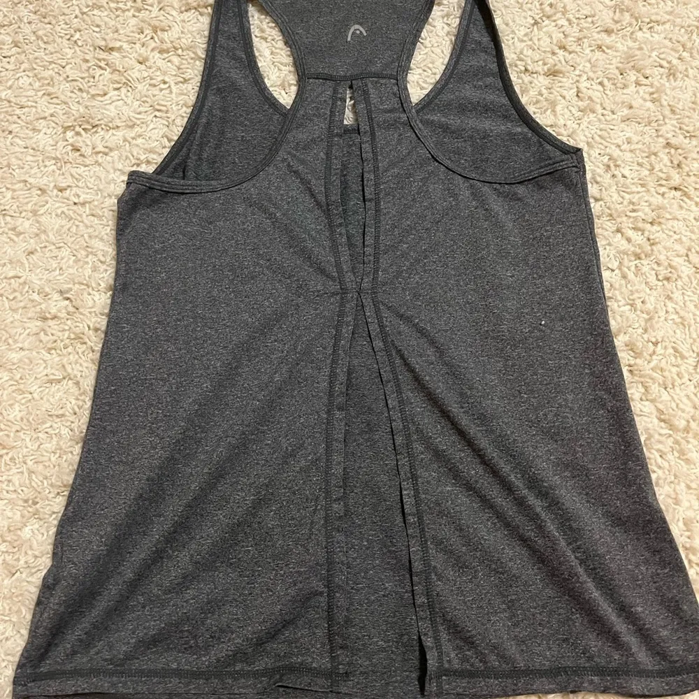 Hind open back athletic tank top S Gray - Image 2