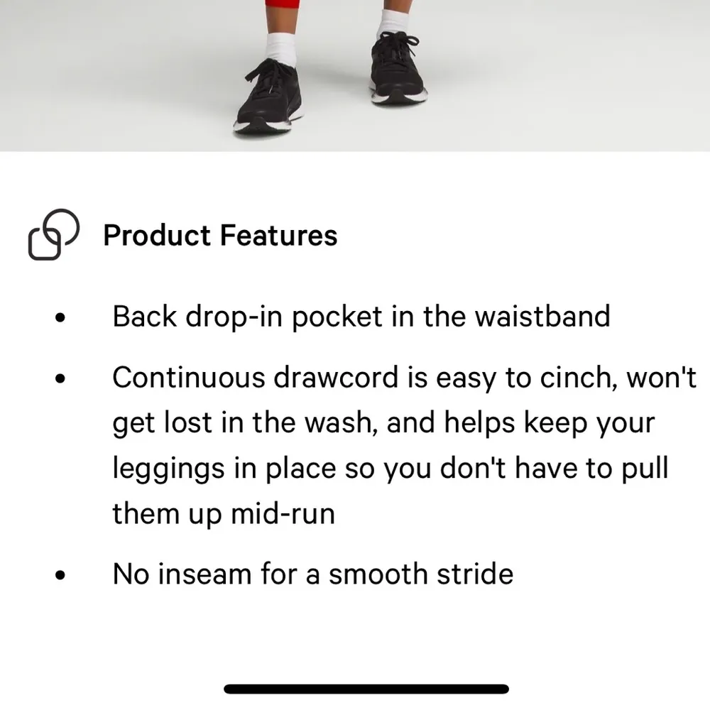 LULULEMON Dark Red Base Pace Tights 25” size 12 NWT - Image 7