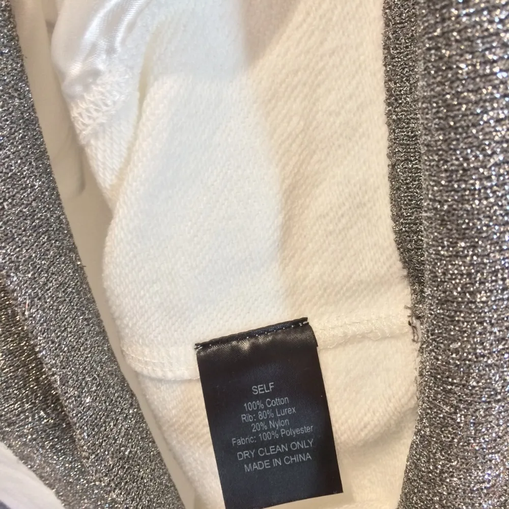 Cynthia Rowley Aztec Embroidery Shimmer Sweatshirt - Image 5