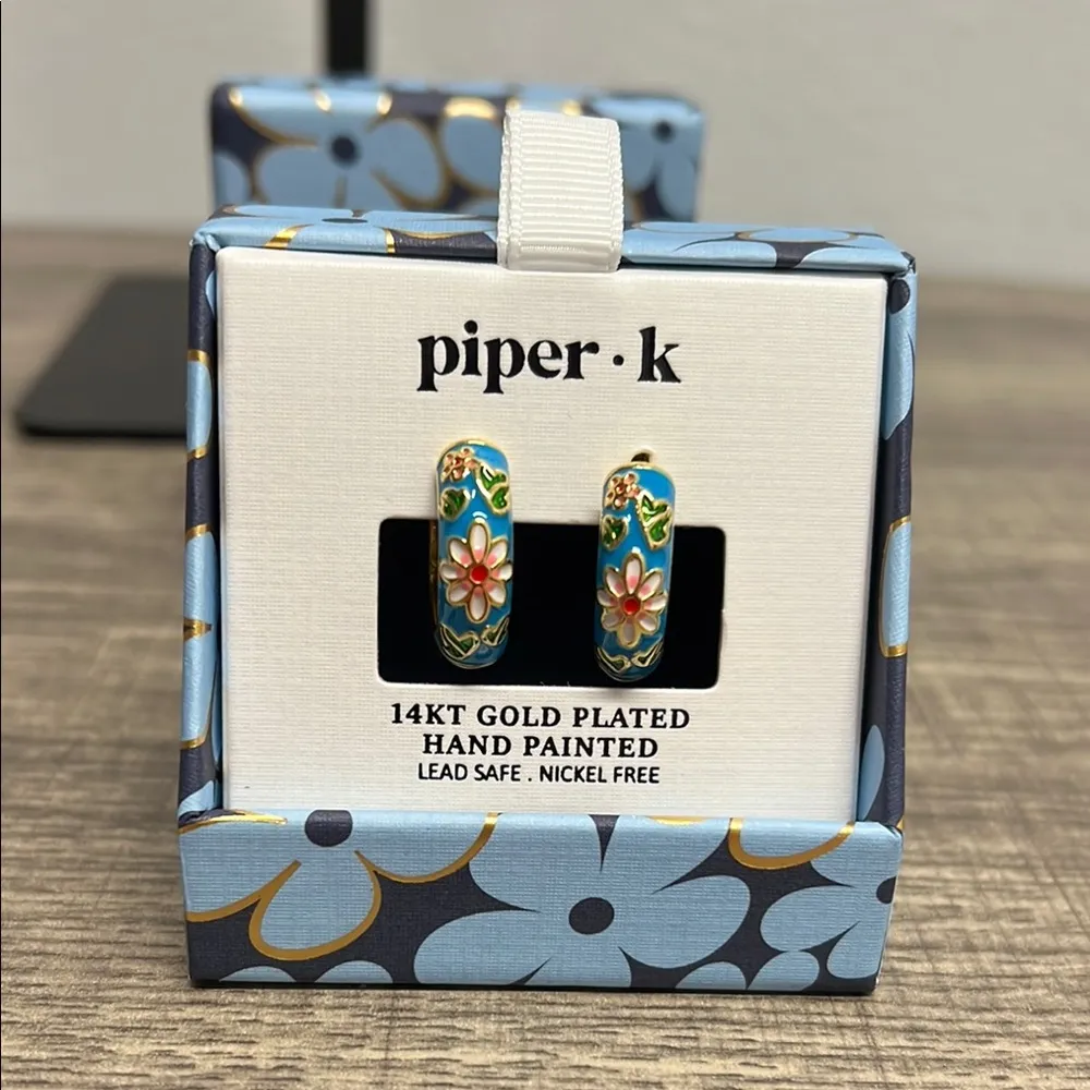 Piper K | Blue Floral Earrings ✨ - Image 6