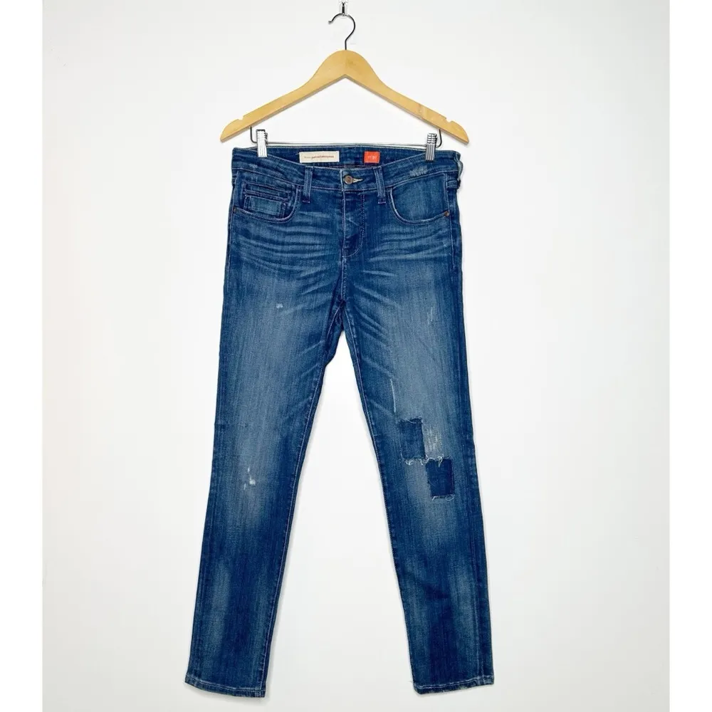 Pilcro and the Letterpress Anthropologie Stet Knee Patch Jeans Size 30 - Image 3