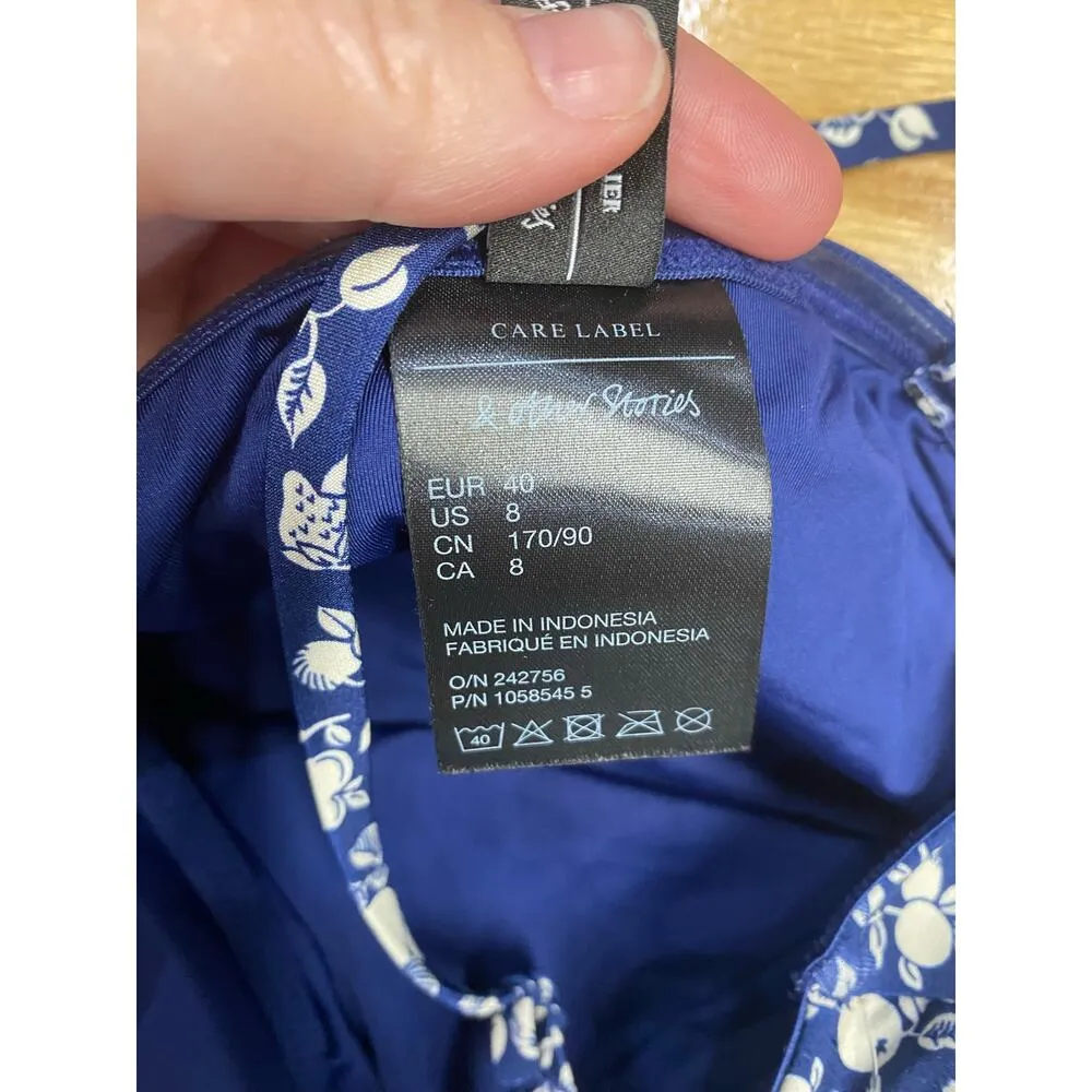 Print Sweetheart Neck One-Piece Swimsuit NWOT  (B42) size 8 - Image 7