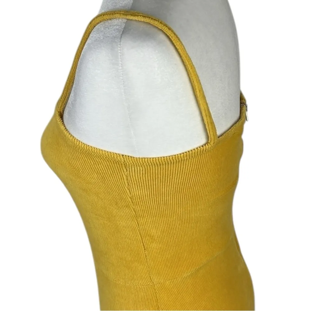 Forever 21  Yellow Tank Mini Bodycon Dress Size M - Image 5