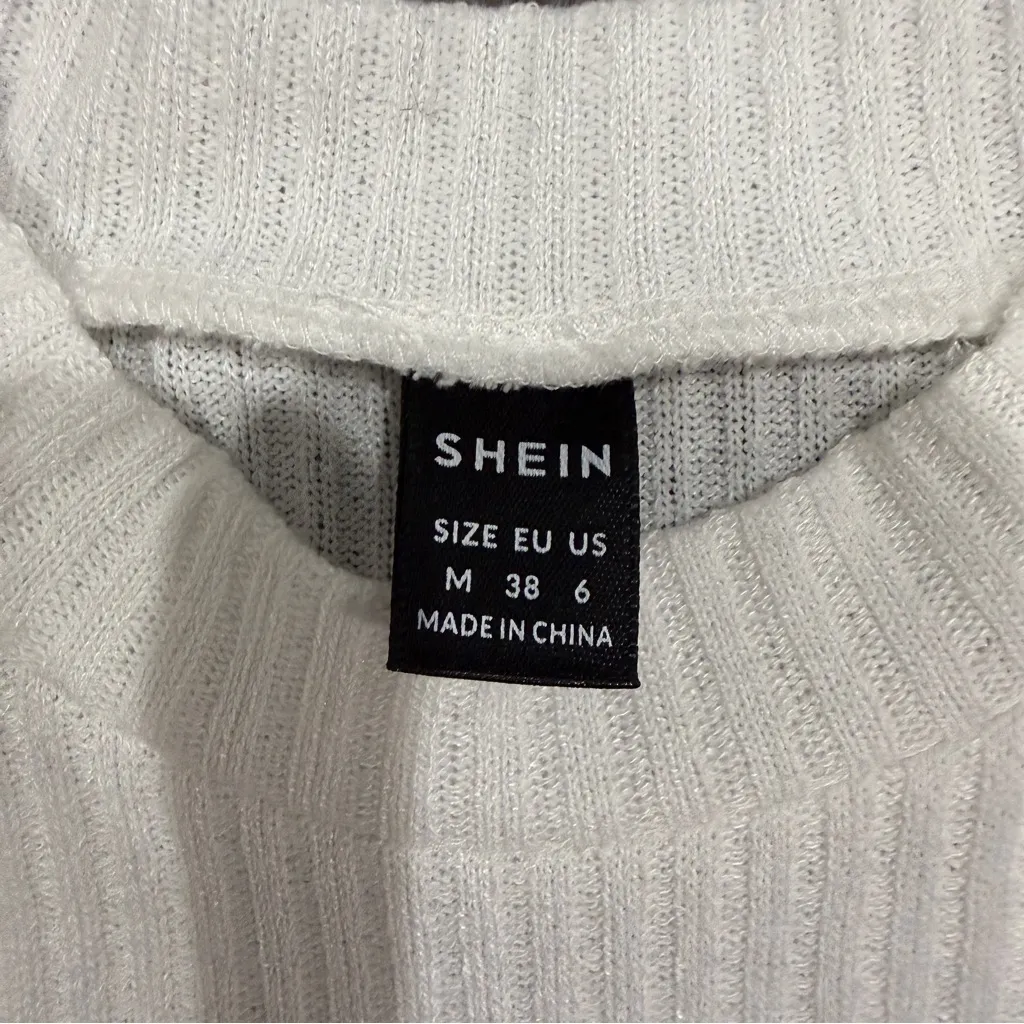 Bundle of 3 SHEIN Ribbed High Neck Crop Tops - Image 4