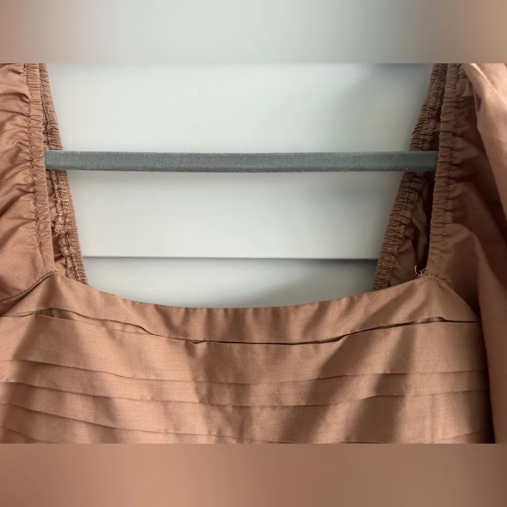 Abercrombie & Fitch | Emerson poplin puff sleeve embroidered eyelet hem dress - Image 7