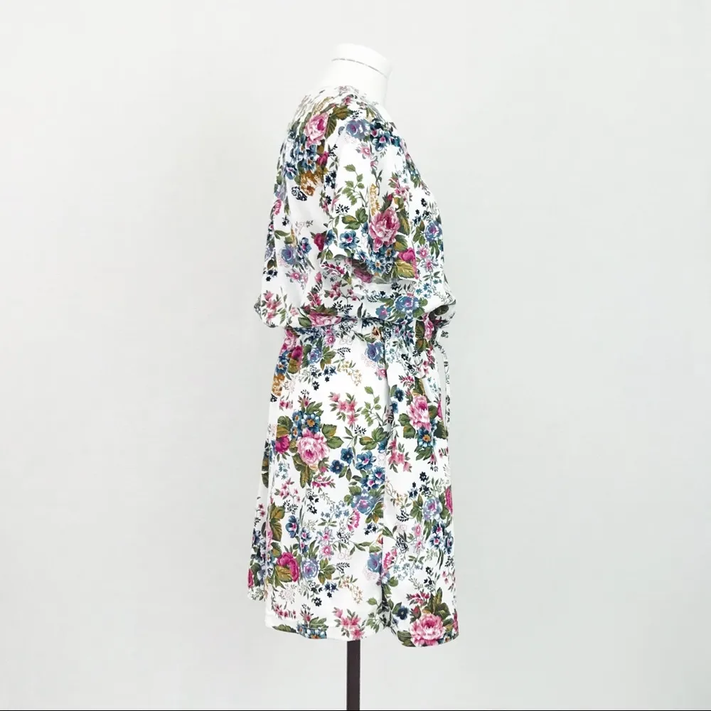 Vintage Floral Romper in White | Size M Size M - Image 7