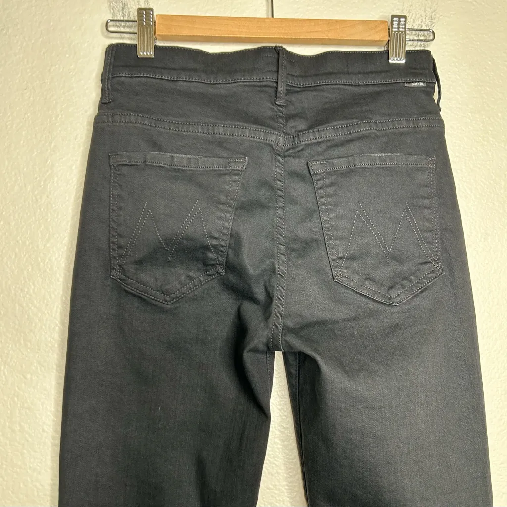 Mother The Hustler Ankle Fray jeans Not Guilty 27 Black - Image 10