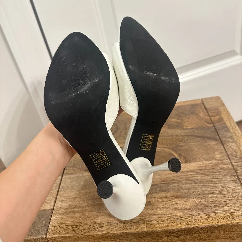 JEFFREY CAMPBELL Agent Slide Sandal in White Size US 10 - Image 8