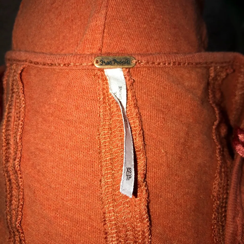 Free People Orange Babydoll Henley - Image 3