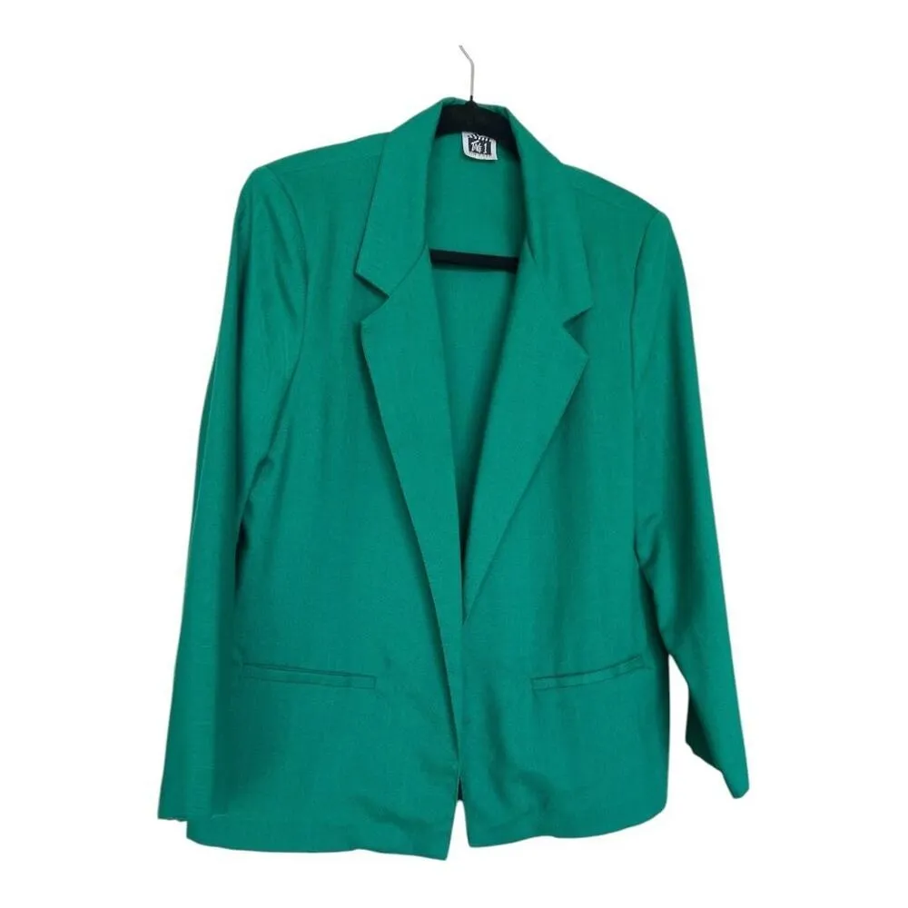 Take 1 Green vintage Blazer Size 12 - Image 2