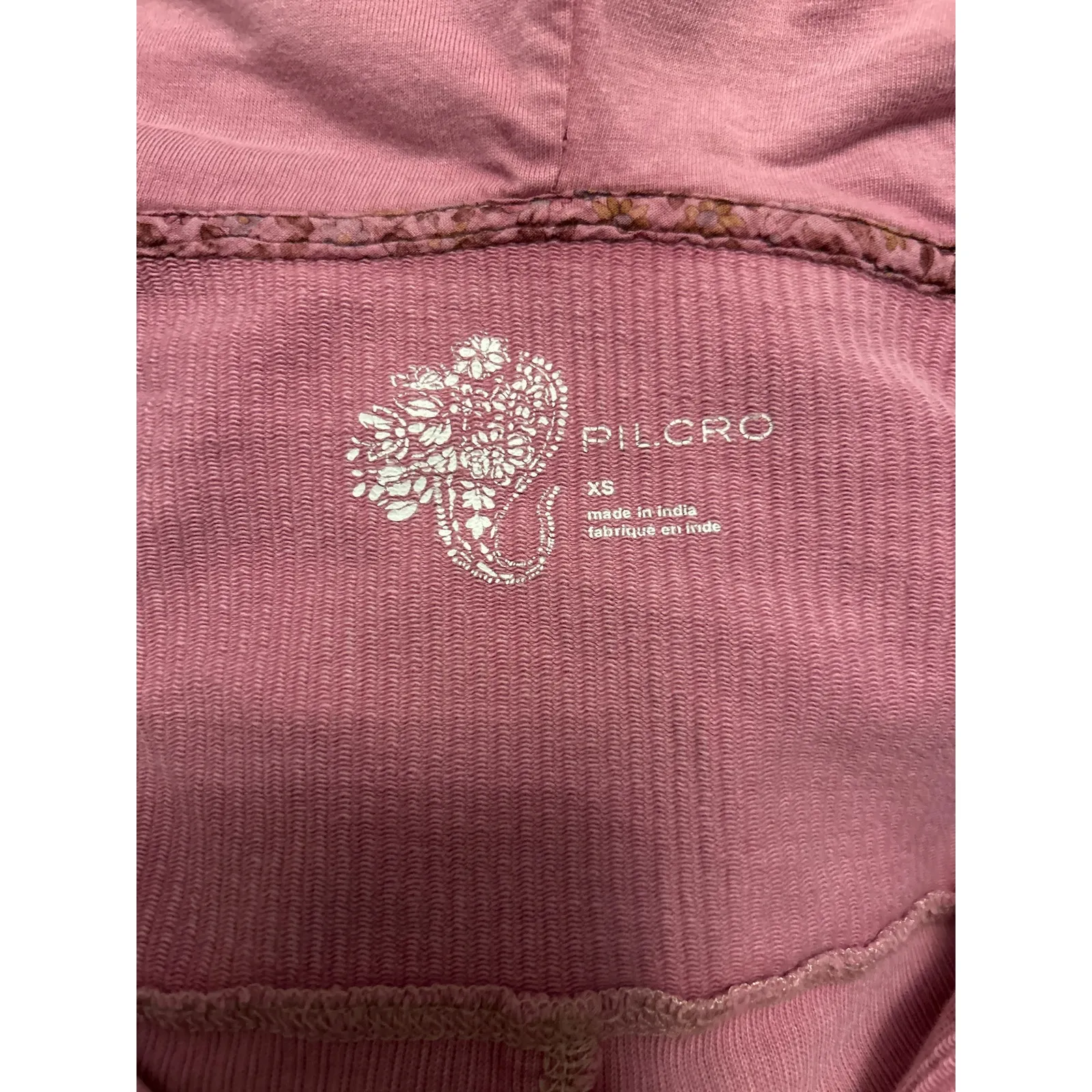 Pilcro and the Letter Press from Anthropologie rose button Oversized hoodie. XS - Image 4