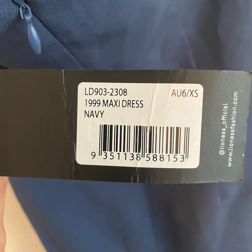 Lioness Strapless Blue Halter Maxi Dress - Image 9